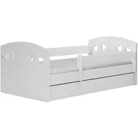 Raumhirsch furniture Kinderbett, Weiß, Holzwerkstoff, Holzwerkstoff, 1 Schubladen, 80x180