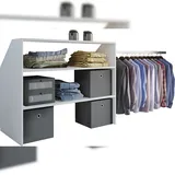 VCM Dacho Regal 90 x 50 x 100 cm Weiß