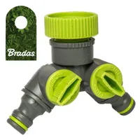 Bradas 2-Wege Ventil Y-Stück Hahnanschluss 3/4" und 1" mit