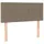 vidaXL Boxspringbett mit Matratze & LED Taupe 100x200 cm Stoff