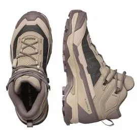 Salomon X Ultra 5 Mid GTX Damen Iron / Desert Tan / Green Milieu 42