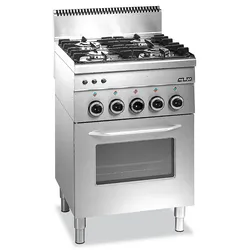 MBM Gasherd 4-flammig mit Gasbackofen
