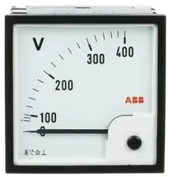 ABB VLM-1-400/96 Voltmeter analog Direktmessung, 400V, Wechselspannung, 96 2CSG113210R4001 VLM140096