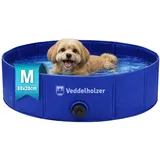Faltbarer Hundepool (M) 80 x 20 cm rutschfest Robuster Hunde Swimmingpool