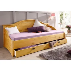 Daybett HOME AFFAIRE "Konrad", beige (gelaugt, geölt), kein Härtegrad, Daybetten, aus massiver, FSC-zertifizierter Kiefer