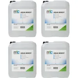 Medicalcorner24 Bidestilliertes Wasser AQUA BIDEST, zweifach destilliertes Wasser, Laborwasser Reinst-Wasser, 4 x 5 Liter Kanister