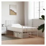 vidaXL Schaumstoffmatratze Weiß 100x200 cm Härtegrad H2 H3