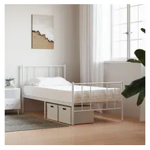 vidaXL Schaumstoffmatratze Weiß 100x200 cm Härtegrad H2 H3