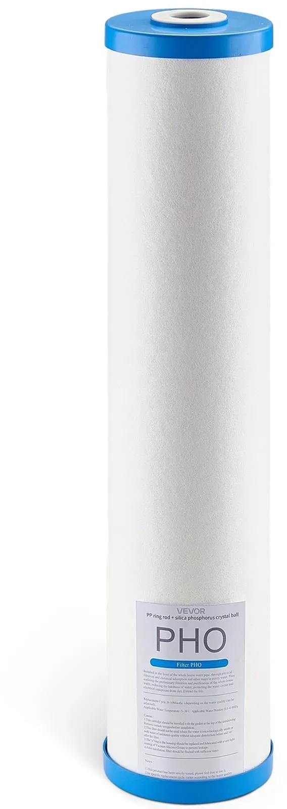 VEVOR Ersatzkartusche für den Wasserfilter für das ganze Haus, 115 x 507 mm Polyphosphat-Kalkinhibitorfilte für Wasserfiltersystem, Kalkschutzfilter reduziert Chlor & schlechten Geschmack & Geruch