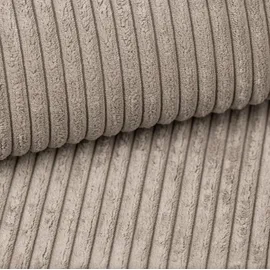 kaiser möbel Ecksofa mit schlaffunktion und bettkasten, Eckcouch BEST stoff Poso Dicker Cord viele farben Dunkelbeige Rechts - Beige