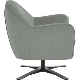 Home Affaire Drehsessel HOME AFFAIRE "Stavre, Loungesessel mit Drehfunktion", grau (grau pinstripe), B:83cm H:85cm T:80cm, 100% Polyester, Sessel, Drehsessel, in moderner Optik, mit elegantem Drehfuß