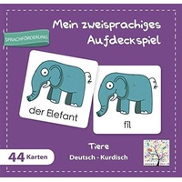 Schulbuchverlag Anadolu Mein zweisprachiges Aufdeckspiel Tiere Deutsch - Kurdisch