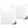 AM Qualitätsmatratzen DormiGood Premium Mikrofaser Kissen 80 x 80 cm Weiß