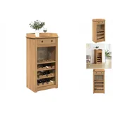 vidaXL Weinschrank Panama 57x40x111,5 cm Massivholz Kiefer