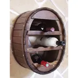 DanDiBo Ambiente Weinregal Wandregal 6 Flaschen 0 x 0 x 0 cm Braun