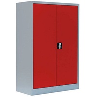 Lüllmann Stahlschrank 530324 feuerrot, lichtgrau 92,5 x 42,2 x