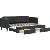 vidaXL Tagesbett 80 x 200 cm Schwarz