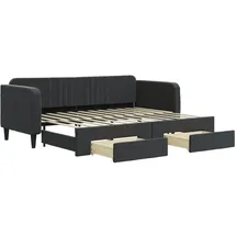 vidaXL Tagesbett 80 x 200 cm Schwarz