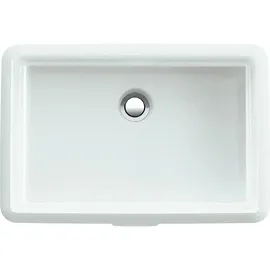 Laufen Living City Einbauwaschtisch von unten, mit Überlauf, Unterseite glasiert, 490x310mm, weiß,