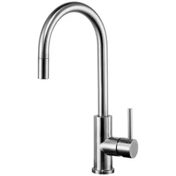 Caressi Armatur CA114l U ECO, Edelstahl Küchenarmatur, wassersparend
