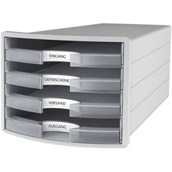 HAN Schubladenbox »IMPULS« DIN A4/C4 transparent, 28x23.5x36.7 cm