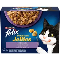 FELIX Purina Felix Sensations Katzenfutter Türkei Lamm 12 x
