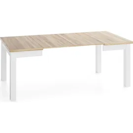 WFL GROUP Quadratischer Esstisch 80 x 76,5 x 80 cm braun