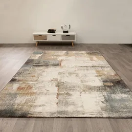 Steffensmeier Moderner, Beige, Textil, Abstrakt, Rechteckig, 80x150 cm, Fasern thermofixiert (heatset), Teppiche & Böden, Teppiche, Moderne Teppiche
