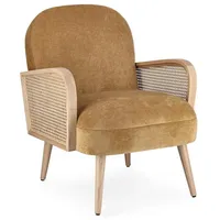 BIZZOTTO Sessel Dalida aus Stoff, Senf