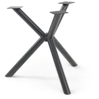 [en.casa] Tischgestell, Viserinna Stahl 94,5x94,5x73 cm Schwarz
