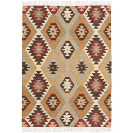 benuta pure Kelim, Mehrfarbig, Textil, Orientalisch, Rechteckig, 120x170 cm, pflegeleicht, Teppiche & Böden, Teppiche, Naturteppiche