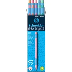 Schneider Kugelschreiber Slider Edge XB blau Schreibfarbe farbsortiert, 10 St.