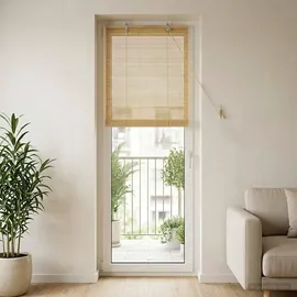 vidaXL Rollo Natur 60 x 220 cm Bambus/braun