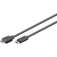 goobay USB-C auf Micro-USB 0,6 m Schwarz