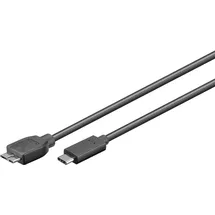 goobay USB-C auf Micro-USB 0,6 m Schwarz
