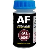 Alex Flittner Designs Lackstift RAL 3005 WEINROT stumpfmatt 50ml schnelltrocknend Acryl