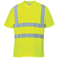 PORTWEST Warnschutz-T-Shirt, Größe: S, Farbe: Rot, S478RERS