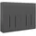 Livetastic Drehtürenschrank KOPENHAGEN 240 x 181 x 52 cm Anthrazit