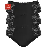 PETITE FLEUR Hüftslip 3 St. Schwarz 32/34