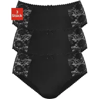 PETITE FLEUR Hüftslip 3 St. Schwarz 32/34