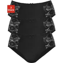 PETITE FLEUR Hüftslip 3 St. Schwarz 32/34
