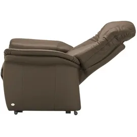 HIMOLLA Sessel 7706 Leder 101 x 112 x 101 cm Braun elektrisch