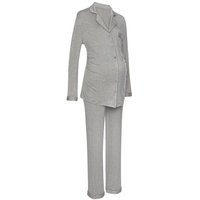 LASCANA Damen Umstandspyjama grau Gr.40/42