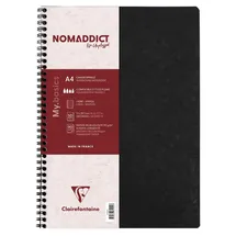 Clairefontaine 5x Spiralbuch Age Bag A4 liniert mit Rand 50 Bl Schwarz 781451C