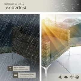 Tectake tectake® Modulares Rattanset Villanova kein Aufbau