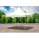 Faltpavillon Faltzelt Pavillon 3x3 Beige Gartenzelt Klappzelt Wasserdicht