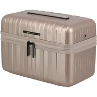 Travelite Beautycase Barbara Novelty, 37x27x22 cm, 19 L, 1,2 kg, Stabiler Kosmetikkoffer Hartschale mit Organizer, Schultergurt & Trolley-Aufsteckfunktion