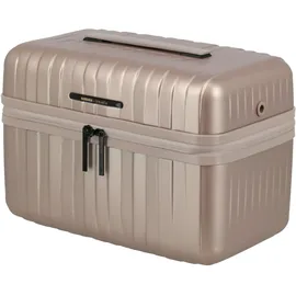 Travelite Beautycase Barbara Novelty, 37x27x22 cm, 19 L, 1,2 kg, Stabiler Kosmetikkoffer Hartschale mit Organizer, Schultergurt & Trolley-Aufsteckfunktion