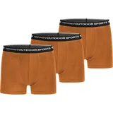 normani Outdoor Sports 3er Pack Herren Merino Boxershorts Unterhose in Orange | Gr.: XL