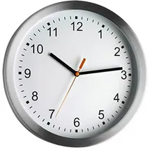 TFA Wanduhr 98.1045 silber